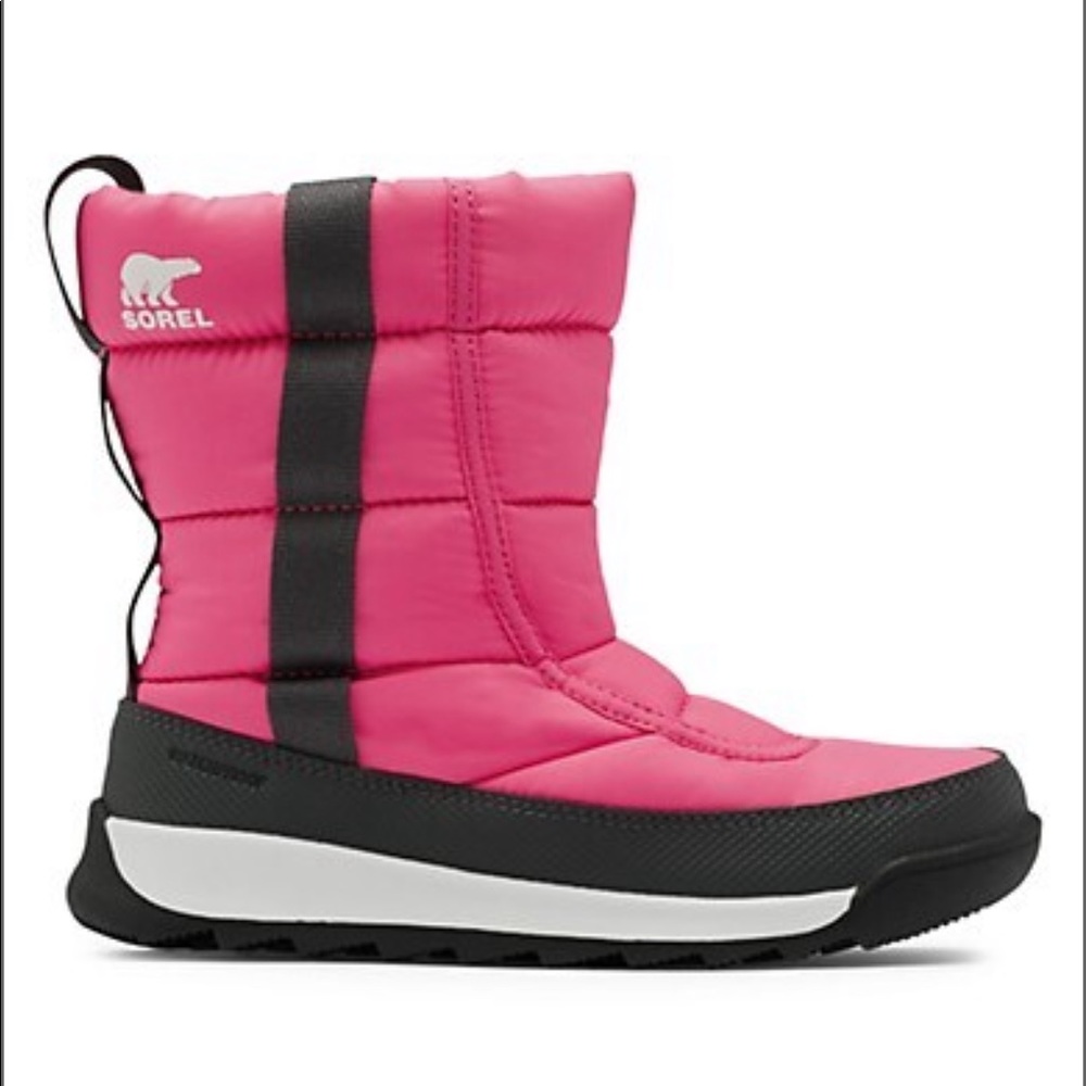 Sorel Youth size 5 Whitney Puffy Boots Tropical Pink
